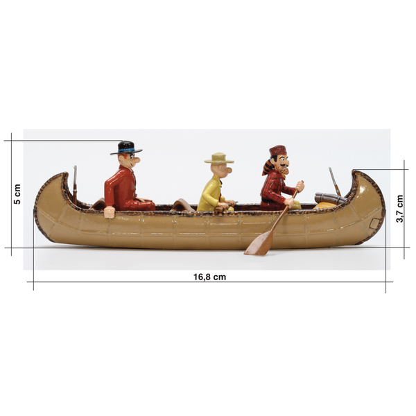 Canoë Miniature En Plastique Avec Pagaies Et Gilets – Set De 1, Décoratif Pour Maison Ou Bureau, Réaliste