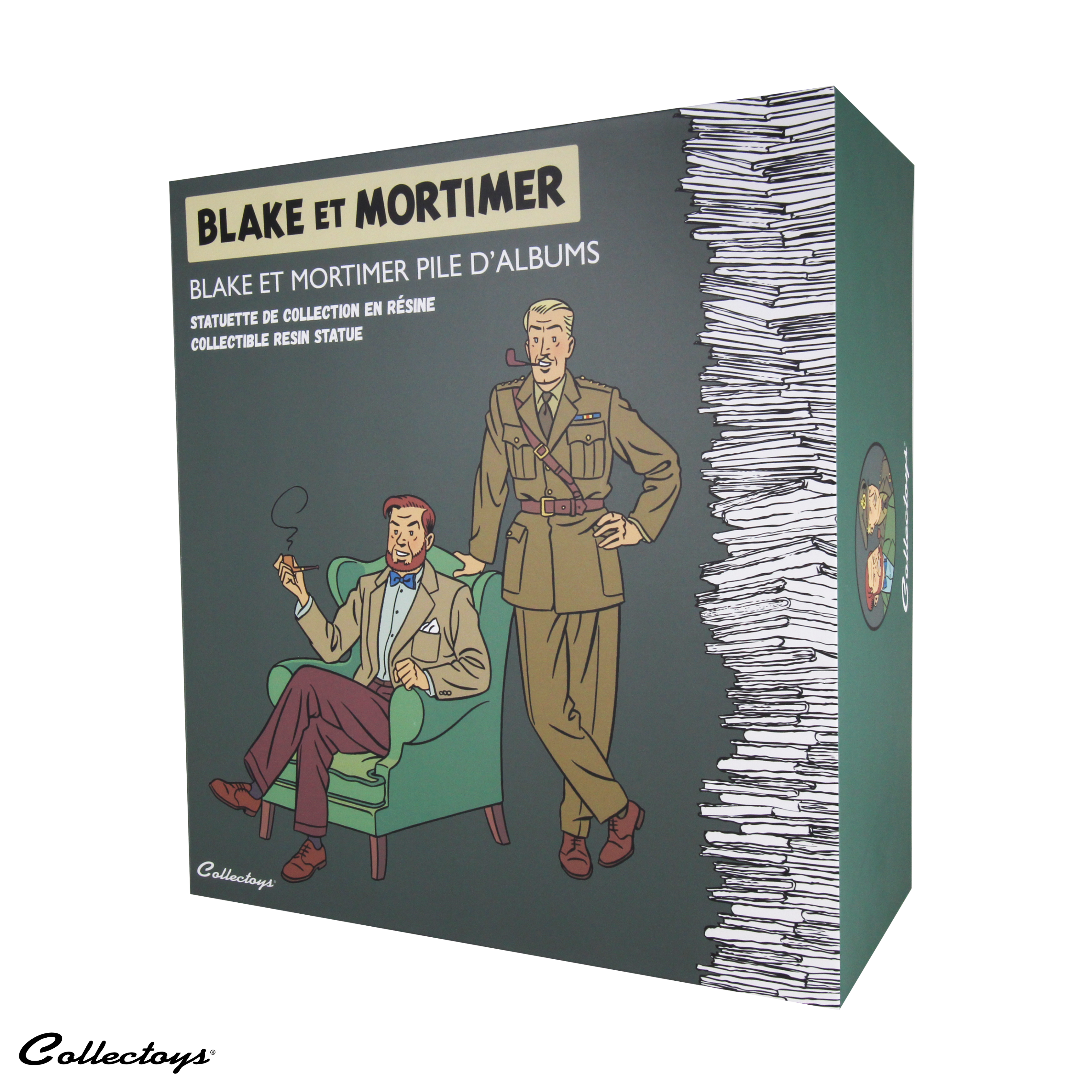 FIGURINE BLAKE ET MORTIMER PILE D'ALBUMS