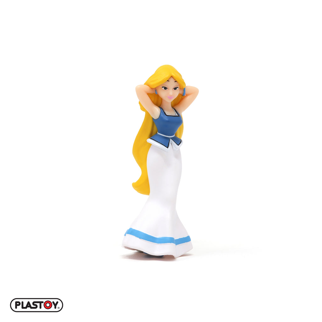 FIGURINE FALBALA MAINS DANS LES CHEVEUX