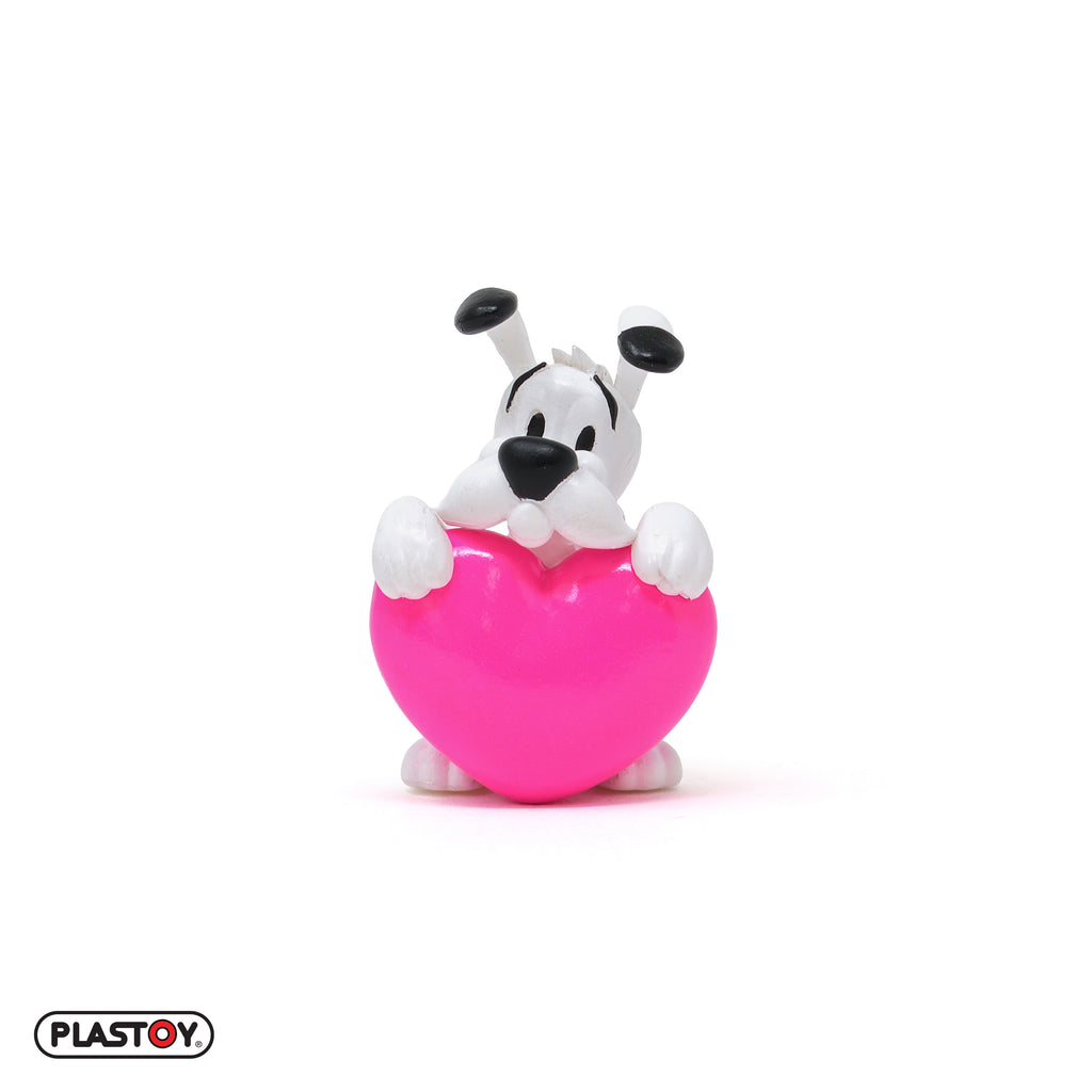 FIGURINE IDÉFIX CŒUR ROSE