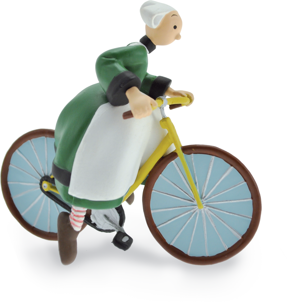 FIGURINE BÉCASSINE A VÉLO