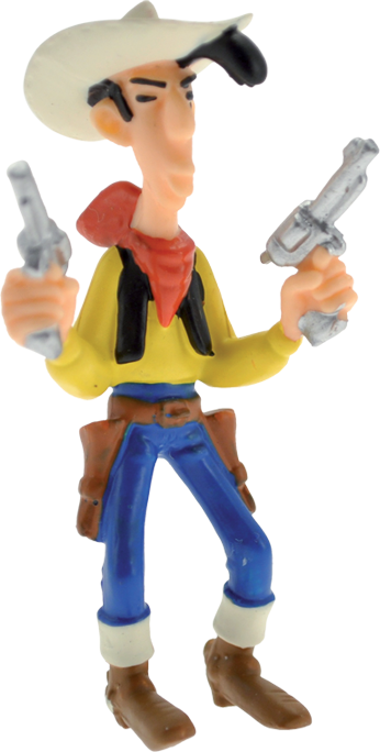 FIGURINE LUCKY LUKE 2 PISTOLETS