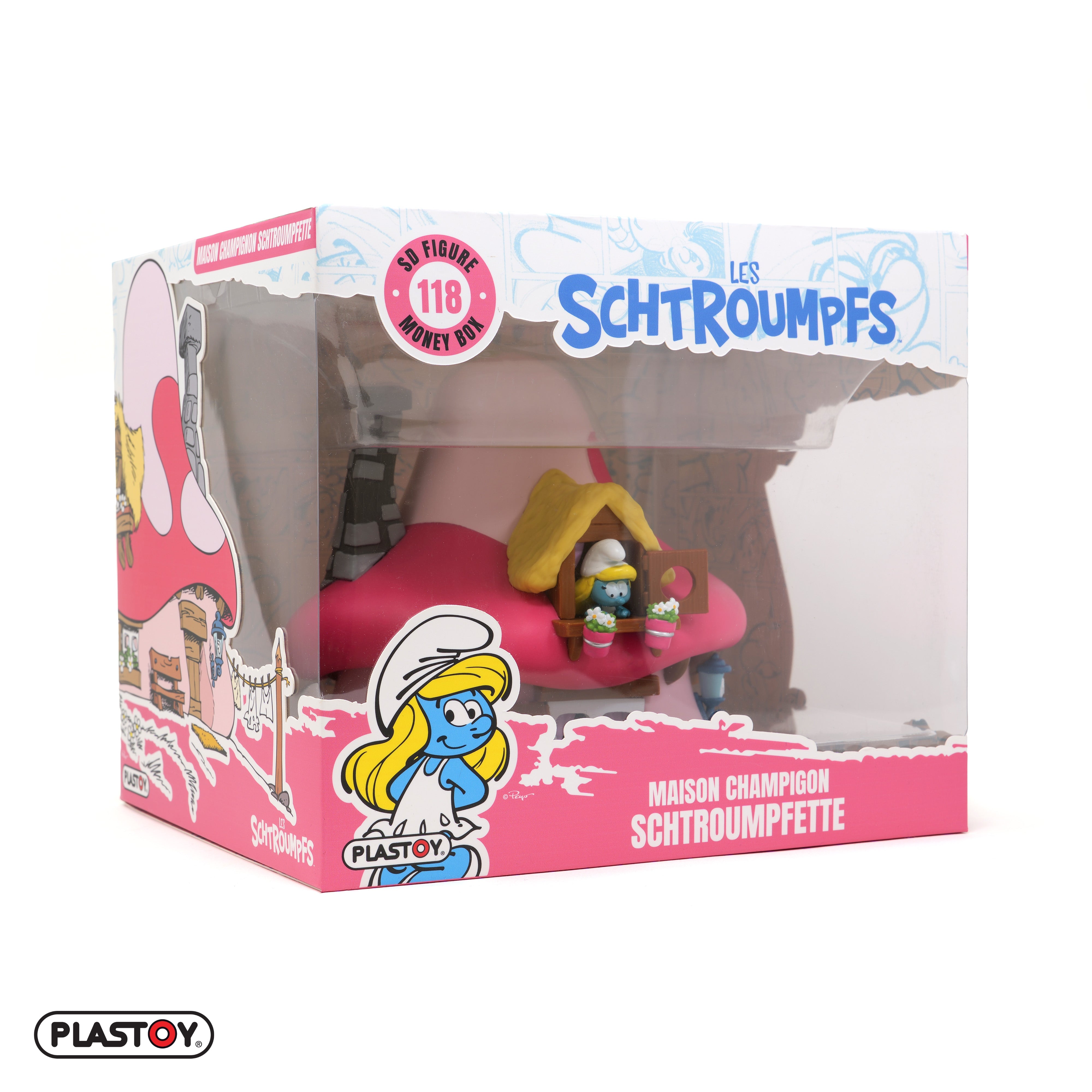TIRELIRE MAISON CHAMPIGNON SCHTROUMPFETTE