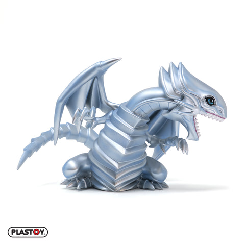 TIRELIRE DRAGON BLANC AUX YEUX BLEUS