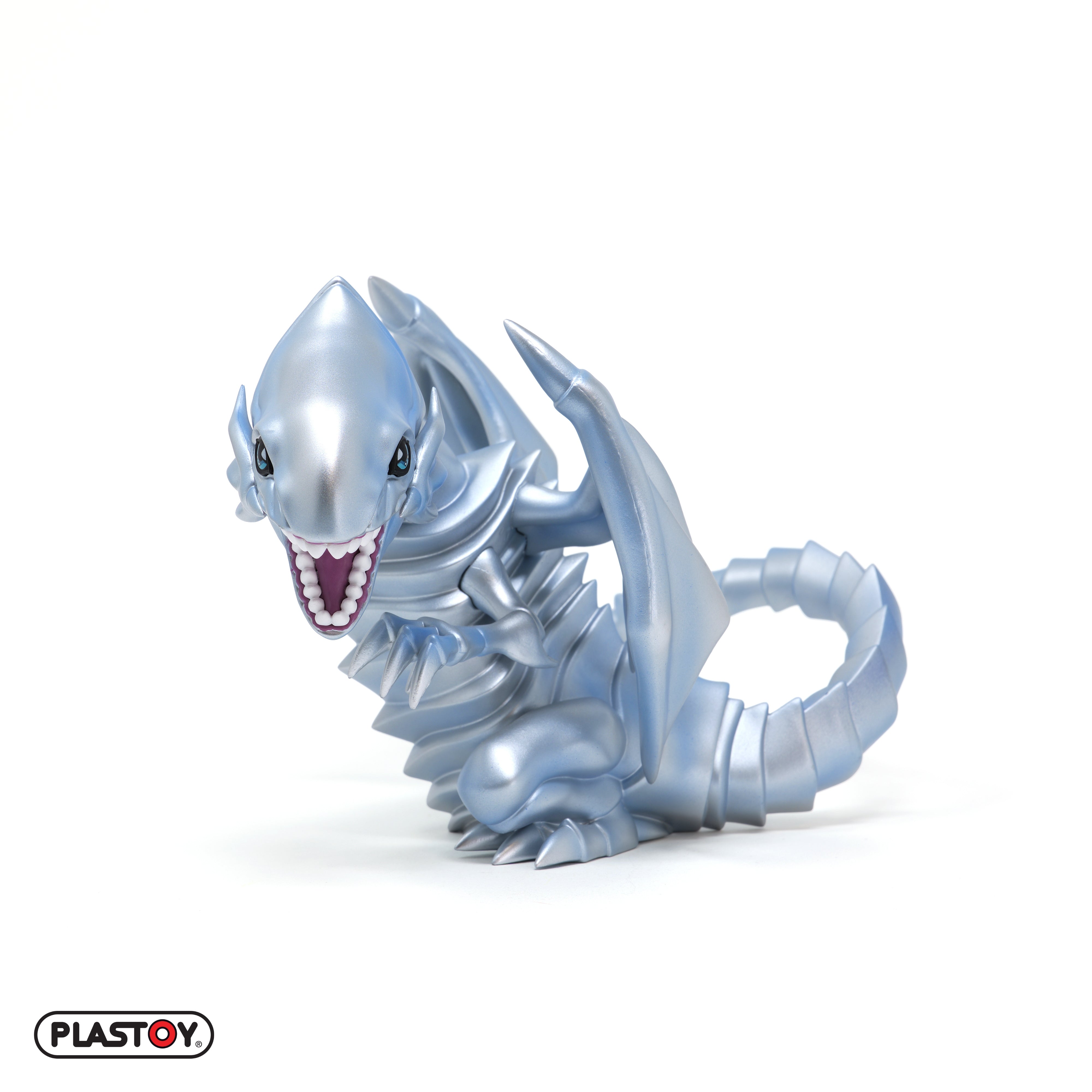 TIRELIRE DRAGON BLANC AUX YEUX BLEUS