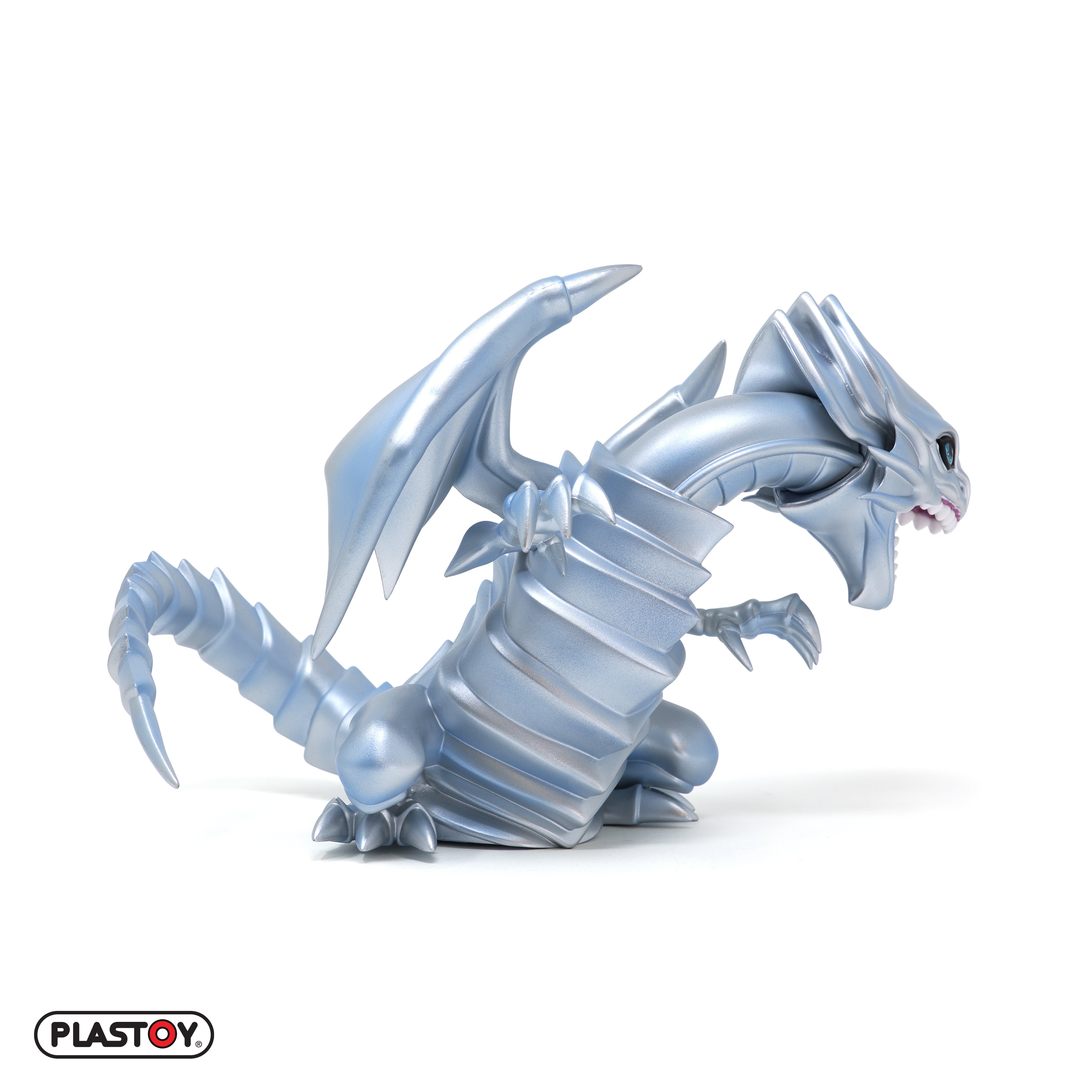 TIRELIRE DRAGON BLANC AUX YEUX BLEUS