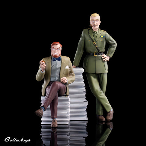 FIGURINE BLAKE ET MORTIMER PILE D'ALBUMS