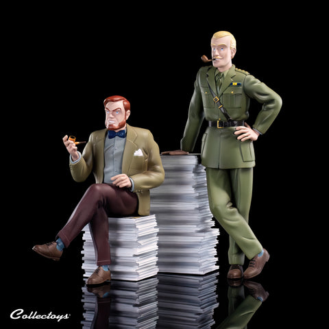 FIGURINE BLAKE ET MORTIMER PILE D'ALBUMS
