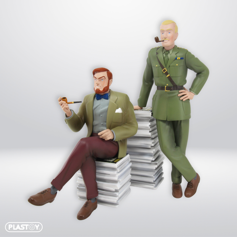 FIGURINE BLAKE ET MORTIMER PILE D'ALBUMS