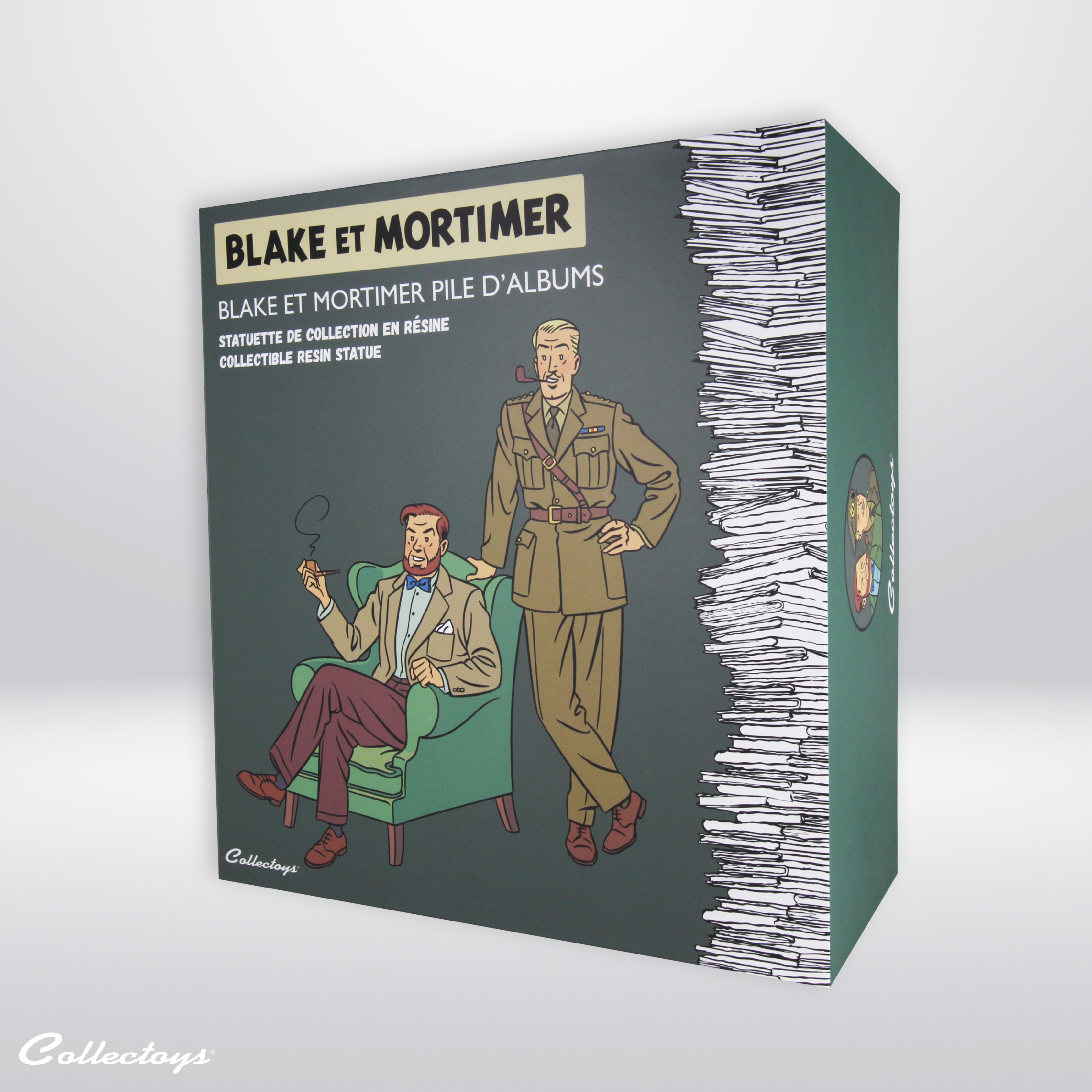 FIGURINE BLAKE ET MORTIMER PILE D'ALBUMS