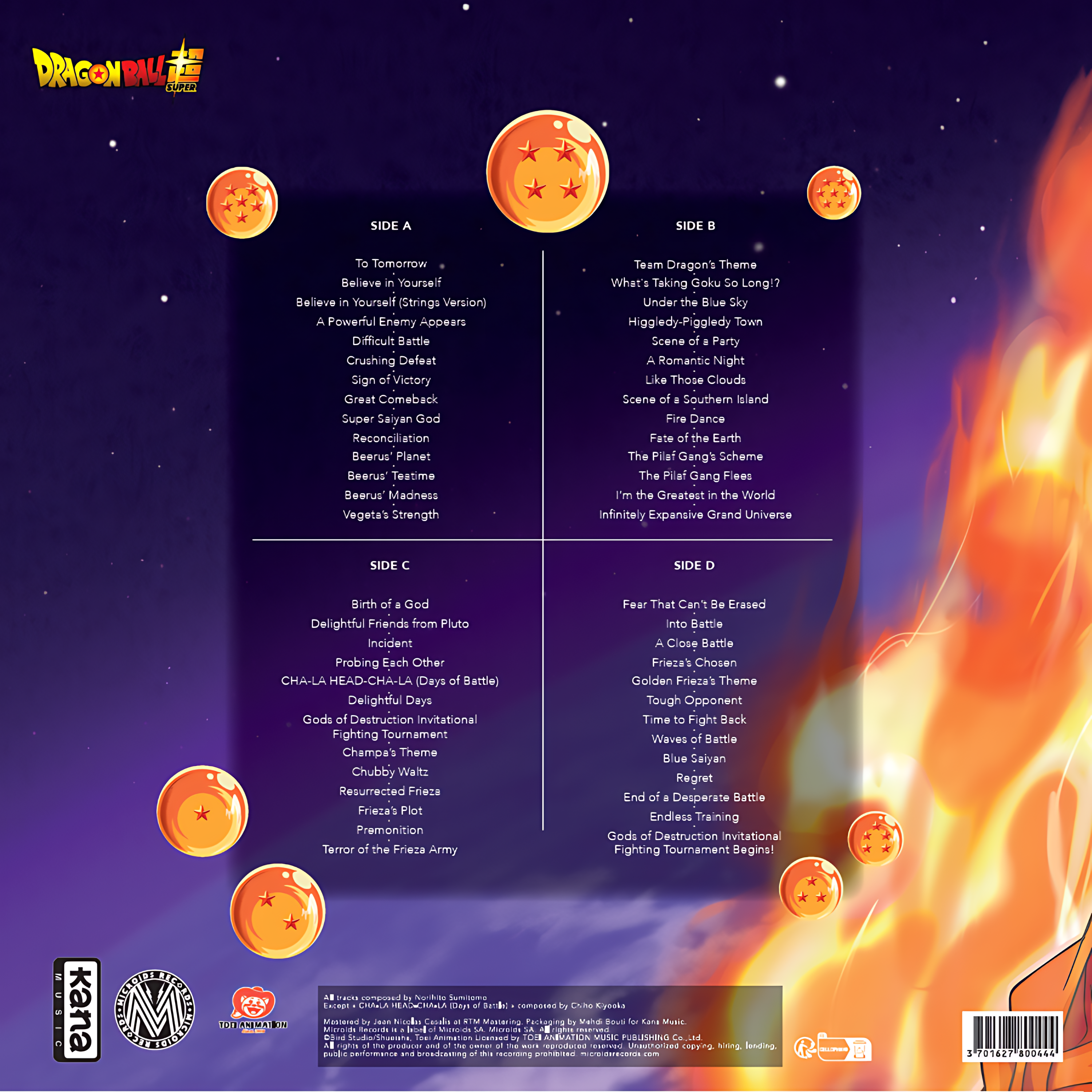 VINYLE DRAGON BALL SUPER - ORIGINAL SOUNDTRACK - VOL.1