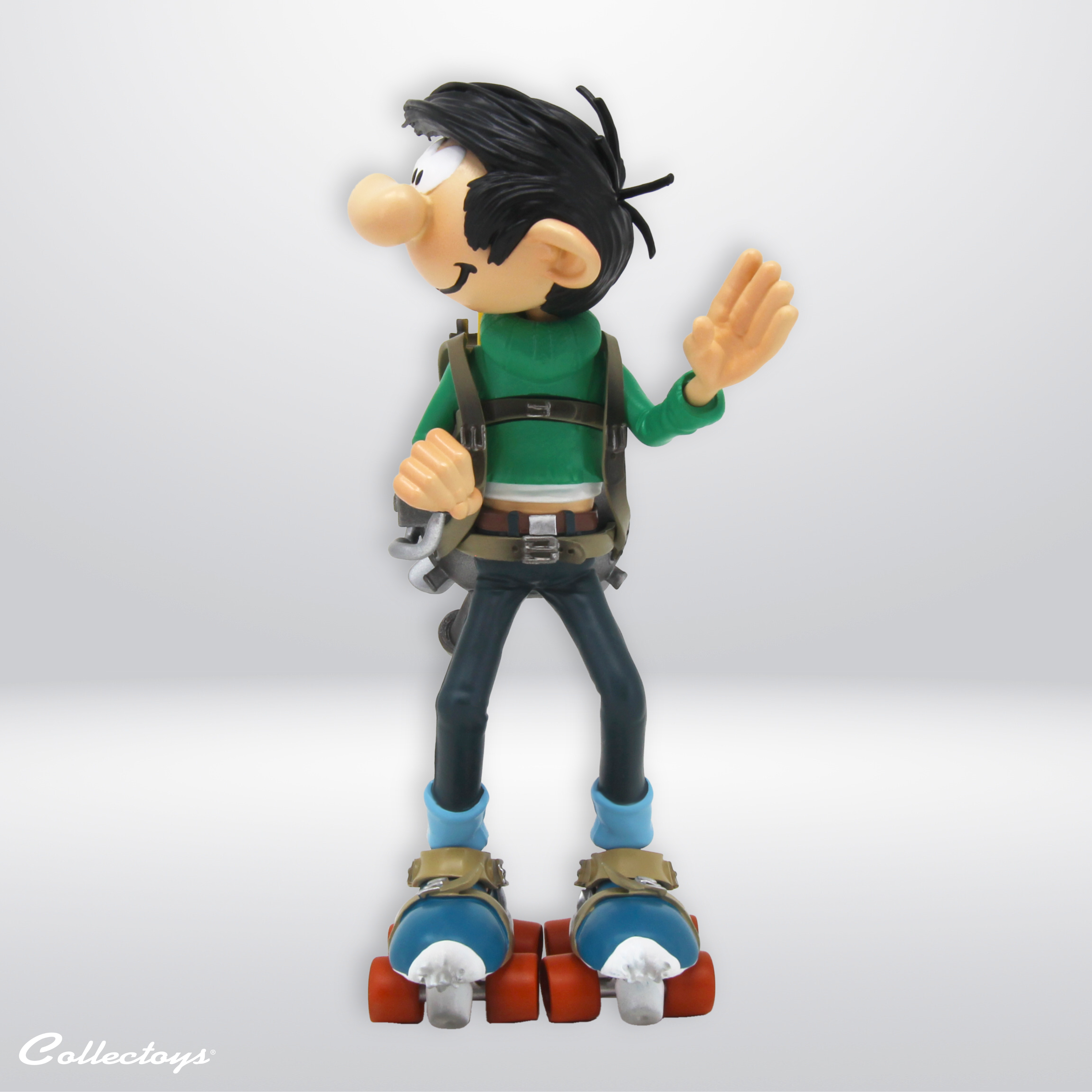 FIGURINE GASTON INVENTIONS PATINS À MOTEUR