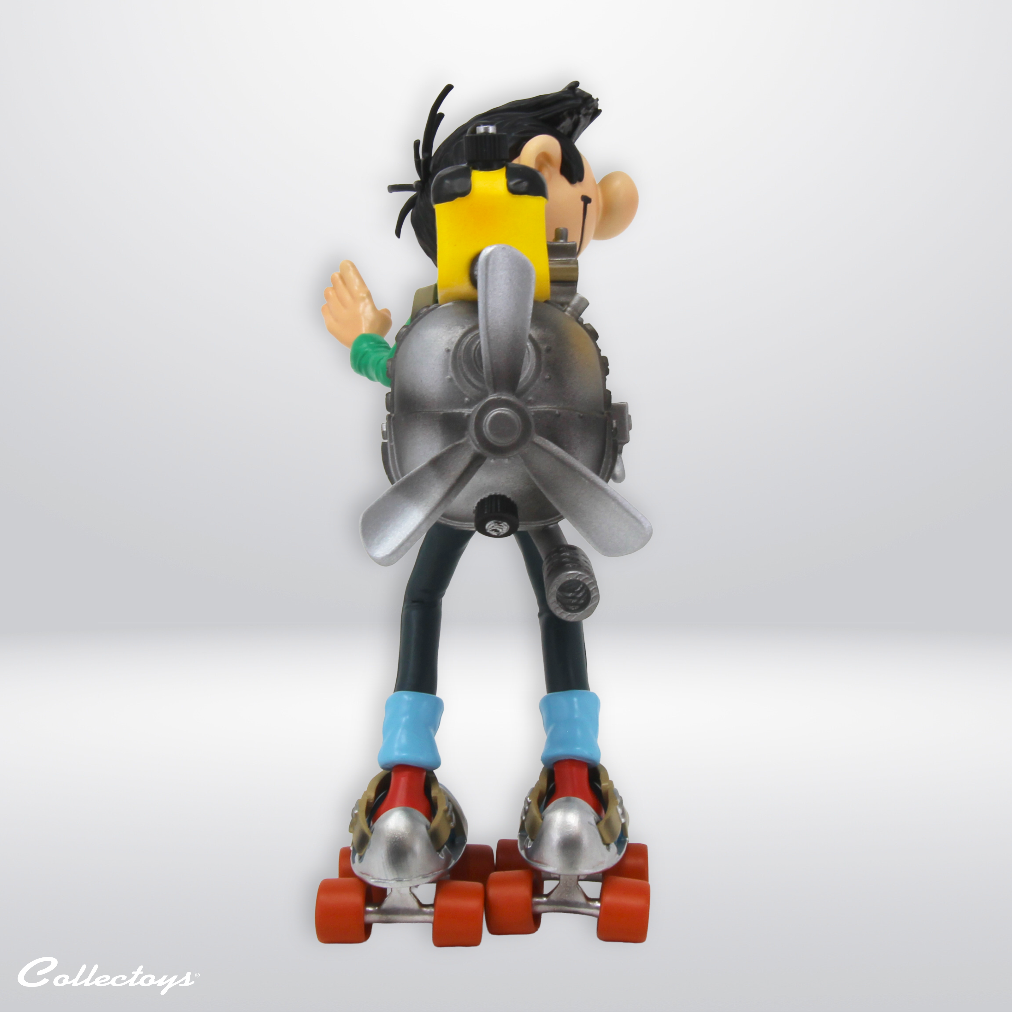 FIGURINE GASTON INVENTIONS PATINS À MOTEUR