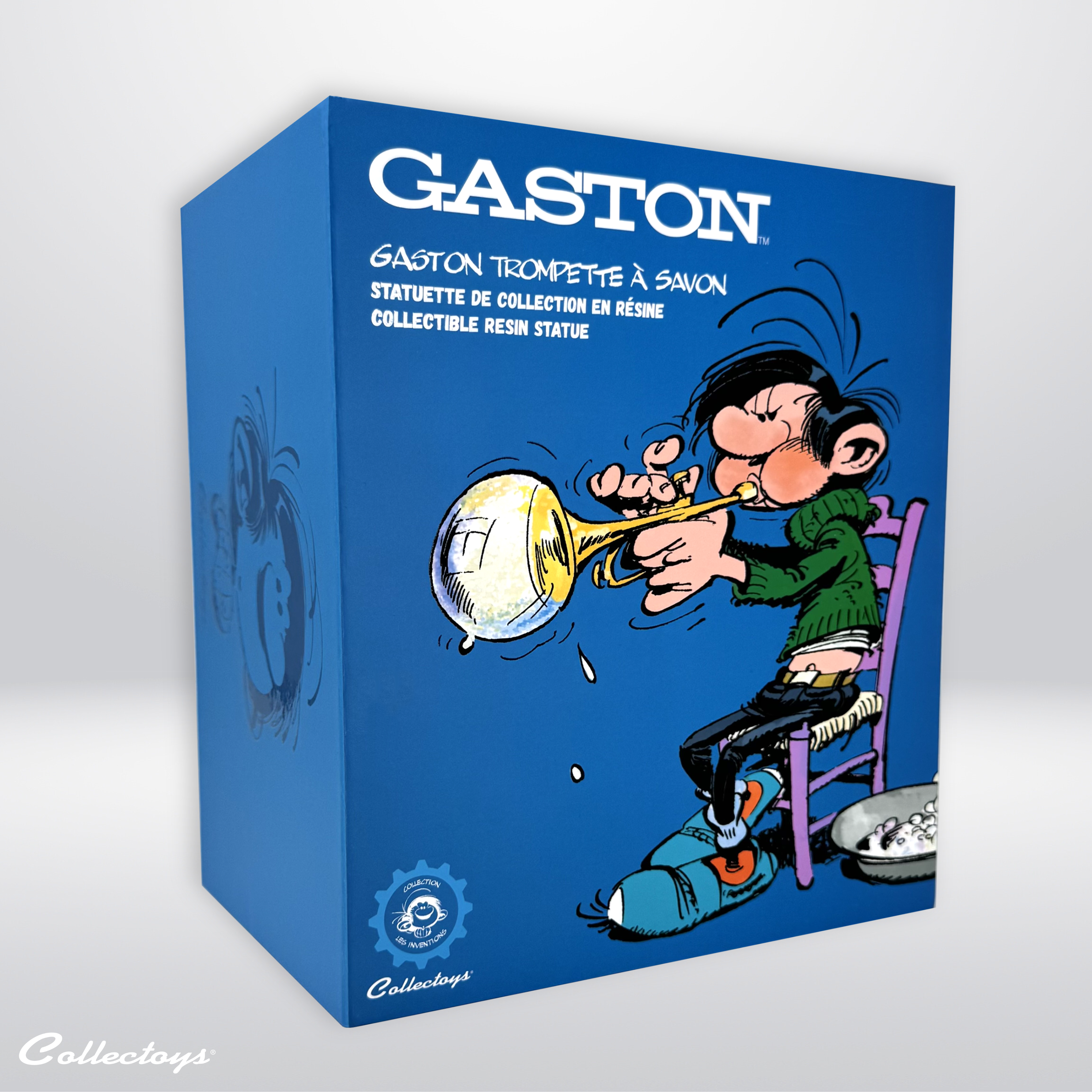 FIGURINE GASTON INVENTIONS TROMPETTE À SAVON