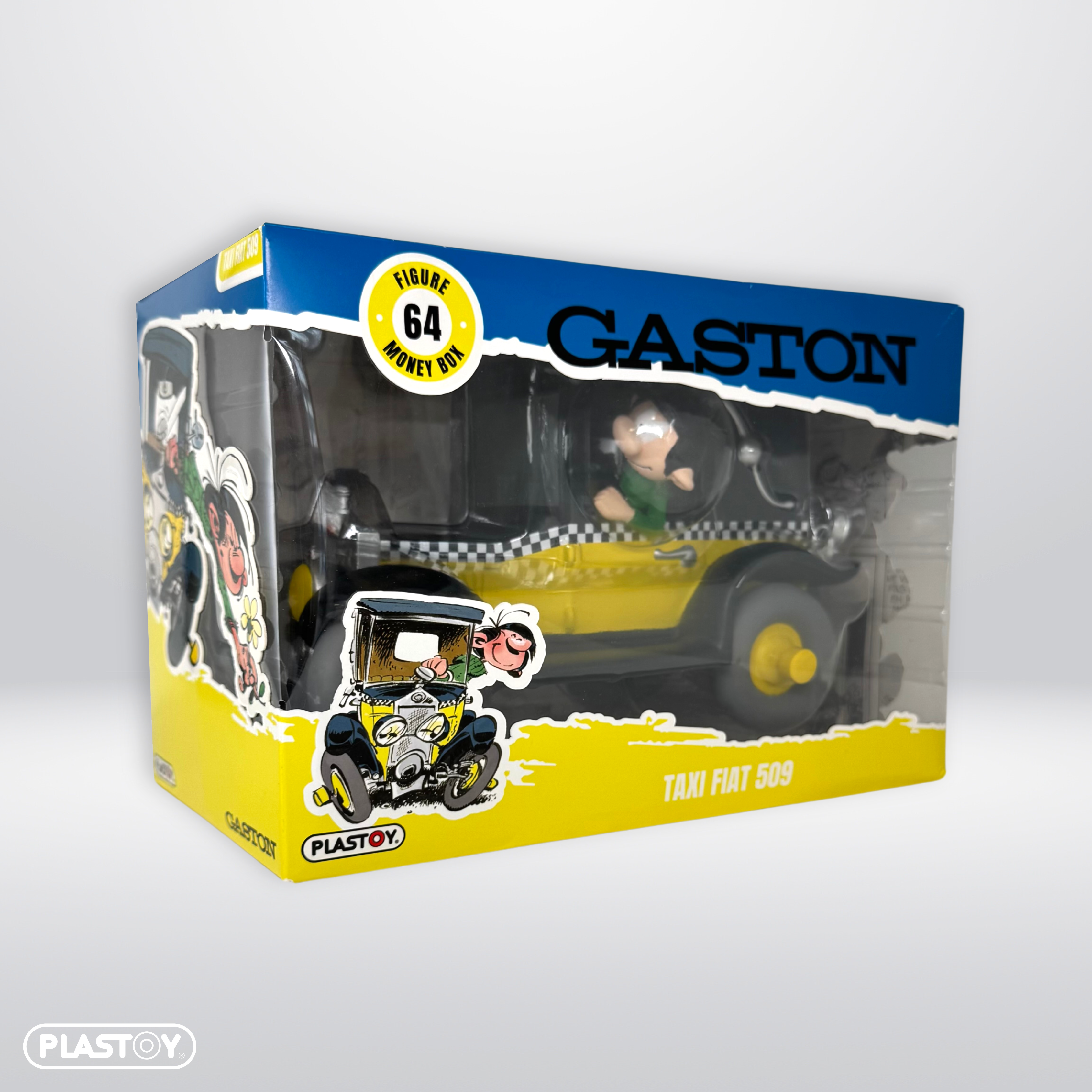 TIRELIRE GASTON TAXI FIAT 509