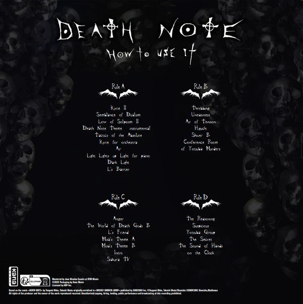 VINYLE DEATH NOTE - ORIGINAL SOUNDTRACK VOL.2