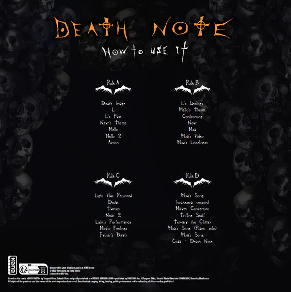 VINYLE DEATH NOTE - ORIGINAL SOUNDTRACK VOL.3